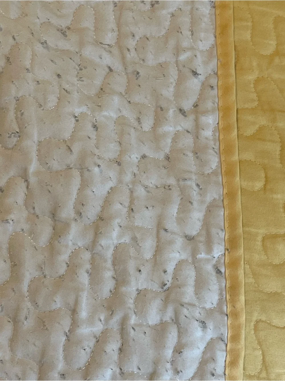 Floral Meadow Quilted Bedspread Set in White, Pink & Yellow and 2 pillow shams